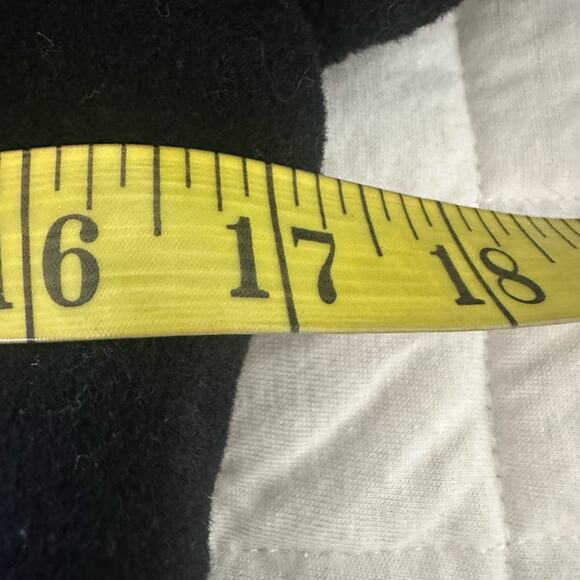 DKNY Womens Coat Wool Ruffle Front Wool Blend Knee Length Winter Whimsigoth | 2P - Picture 12 of 16